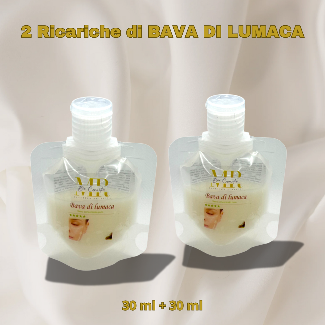 2 Ricariche di BAVA DI LUMACA 60ml